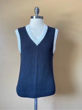 Talbots V-Neck Sleeveless Sweater Vest